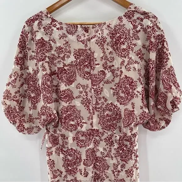 Revolve Elliatt Iridescent Sheath V-Neck Puff Sleeve Cocktail Dress Size Small - Picture 13 of 16